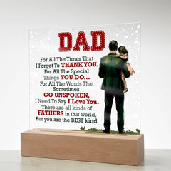 Thank You Dad - Acrylic Square